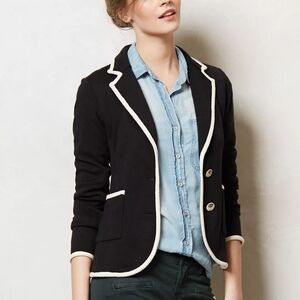 MOTH Anthropologie Joliet Knit Blazer Pockets Size M NWT